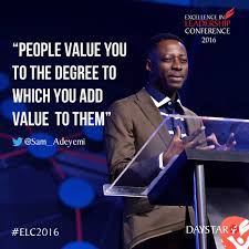 People value you to the degree to which you add value to them