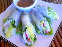 California Spring Rolls – I used imitation crab, for real!