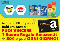 Logo ''Vinci un buono regalo Amazon con Raid e Autan'' del valore di 50 euro