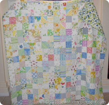 Vintage Sheet Quilt