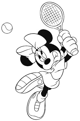 Minnie mouse coloring pages