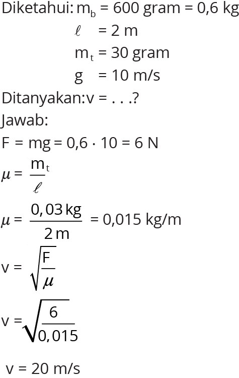 Contoh Soal Dan Pembahasan Tentang Gelombang Bunyi Kelas 11