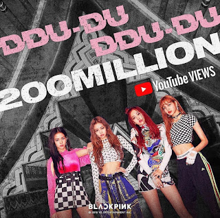 180719 Congratulations! Blackpink Broke Another Record, To Be Fastest Group To Reach 200M Views On YouTube!