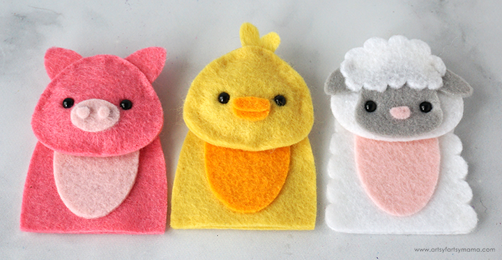 Felt Farm Finger Puppets