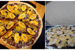 Resep Membuat Banana Sweet Pizza Empuk Dengan taburan Coklat Dimana mana Hmmz