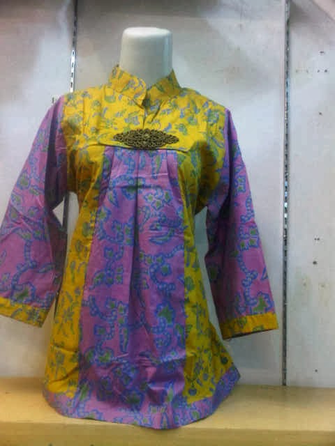 Desain  Baju Batik  Wanita  Kerja  Terbaru