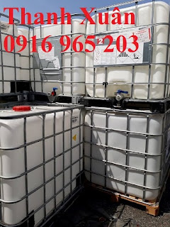 Bồn nhựa vuông trắng 1000l đã qua sử dụng giá rẻ