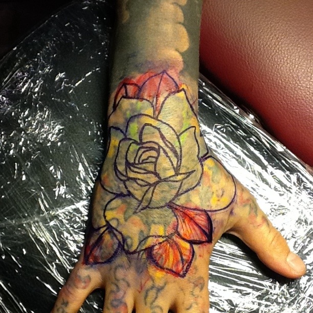 Cover Up Tattoo On My Friend Amina In Copenhagen