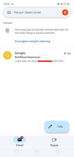 Cara menghapus email sampah yang ada di Gmail lewat hp