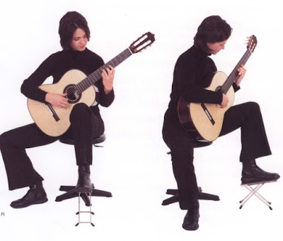 Playing Guitar For Beginners - Sitting Position with a footstool 