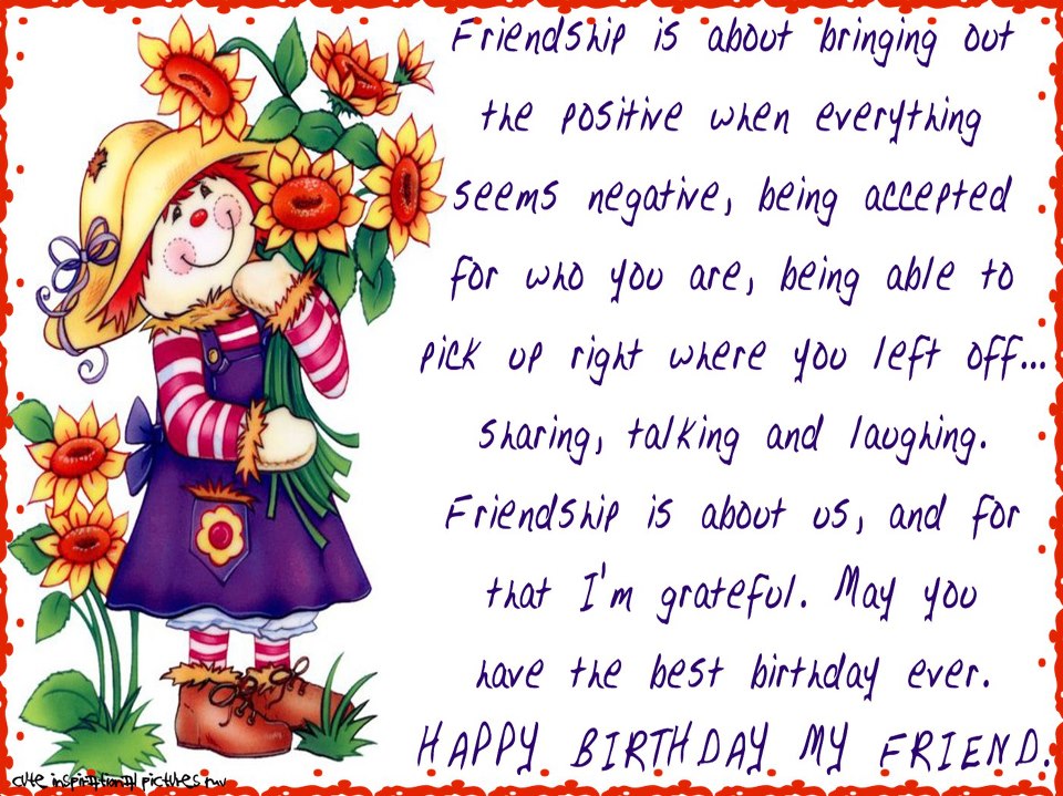 Birthday wish for a friend