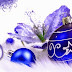 Kék karácsonyfadíszek - Facebook borítókép