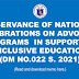 OBSERVANCE OF NATIONAL CELEBRATIONS ON ADVOCACY PROGRAMS  IN SUPPORT TO INCLUSIVE EDUCATION (DM NO.022 S. 2021)