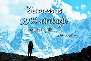 8 Key Traits Of Highly Successful People [infographic], success is 99 percent and 1 percent aptitude image.