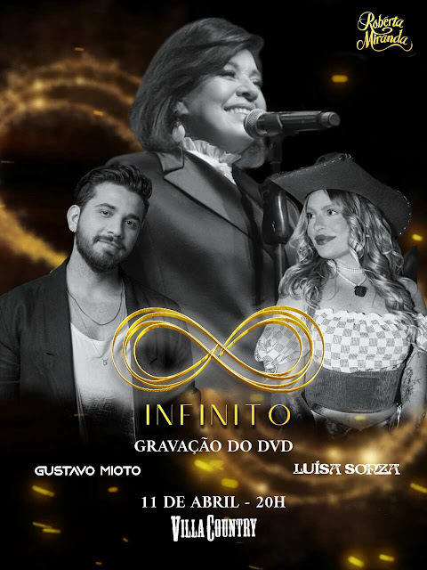 Capa do DVD "Infinito" de Roberta Miranda.