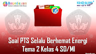 Lengkap - 40+ Contoh Soal PTS Selalu Berhemat Energi Tema 2 Kelas 4
SD/MI dan Kunci Jawabnya Terbaru