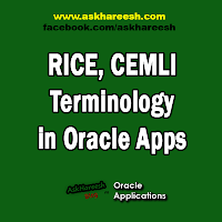RICE, CEMLI Terminology in Oracle Apps, www.askhareesh.com