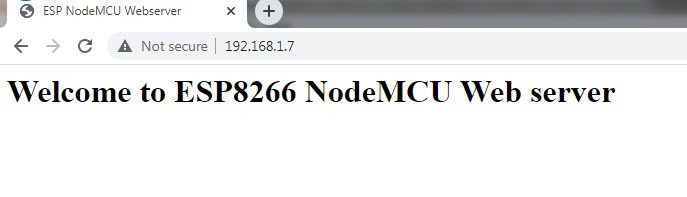 nodeMCU web server page