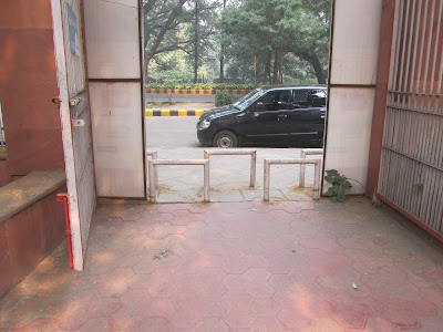 photo showing blocked access