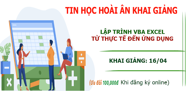 Lập trình vba excel tại Biên hòa