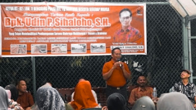 Anggota DPRD Kota Batam Udin Sihaloho Gelar Reses Tampung Aspirasi dan Resmikan Fasum dan Sarana Olahraga