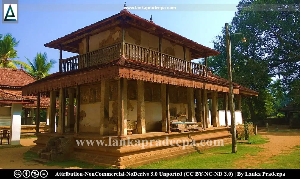 The two storeyed temple of tooth building