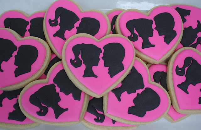 Barbie and Ken bridal shower cookies