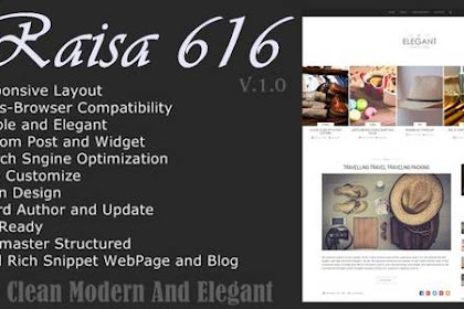 Raisa - An Elegant Responsive Blogger Templates