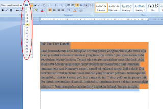 Pengaturan Dan Fungsi Dasar Microsoft Word  Cara Mengatur Paragraf Pada Microsoft Word 2007