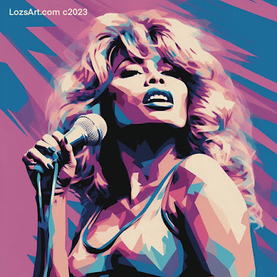 Tina Turner Portrait Art