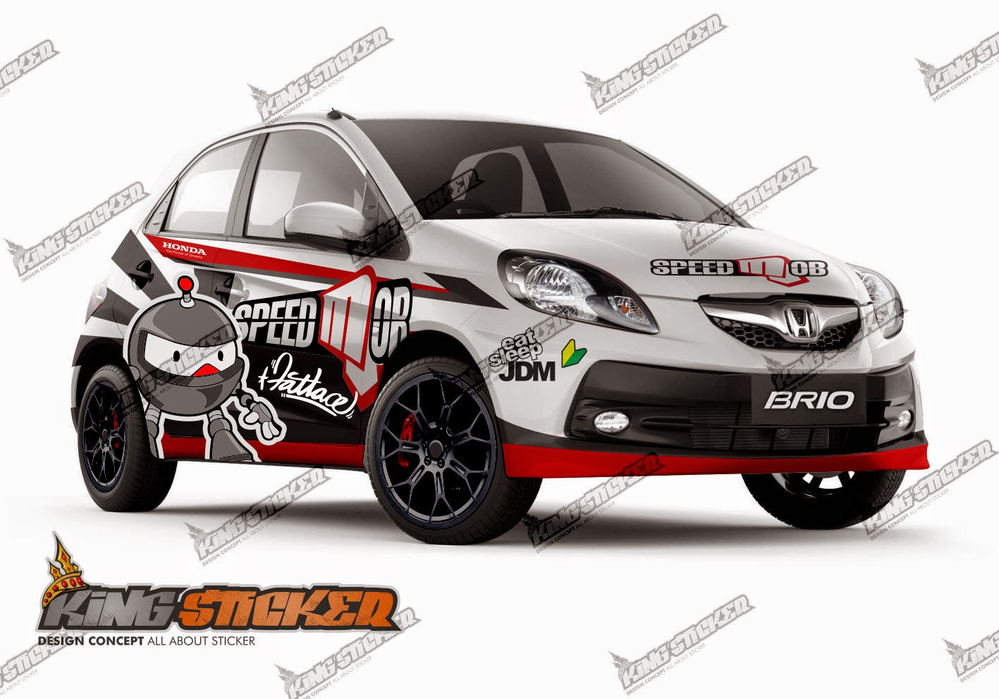 Gambar Cutting Sticker Mobil Honda Brio Duniaotto