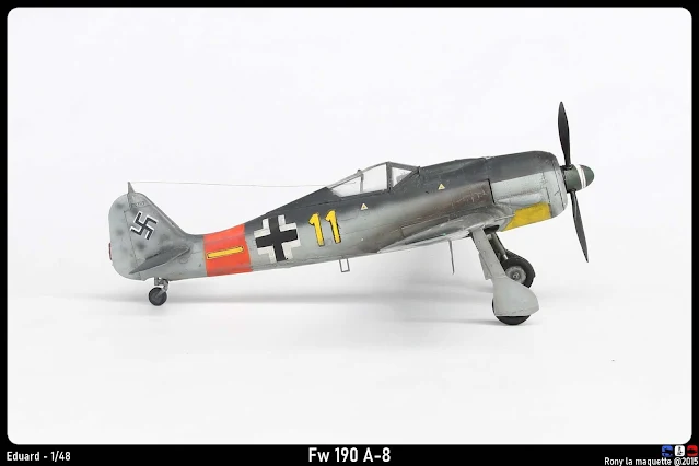 Maquette du Fw 190 A-8 d'Eduard au 1/48.