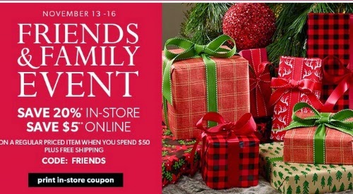 Chapters Indigo Friends & Family Event 20% Off + $5 Off Discount Coupon Code