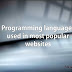 Programming languages used in most popular websites