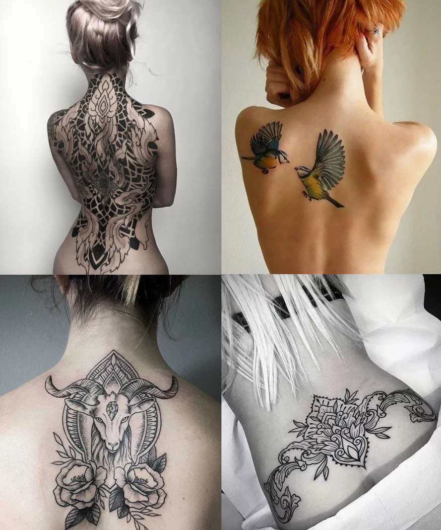 Tatuajes para chicas en la espalda