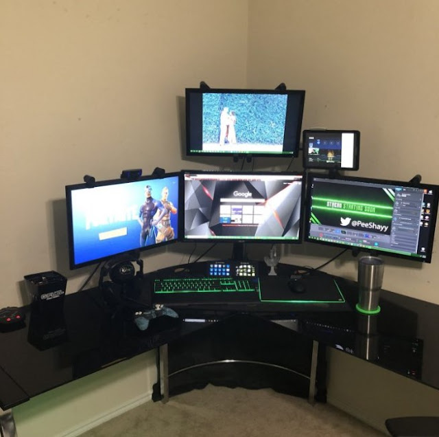 beautiful minimalist gaming computer desk ideas