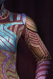 Wakanda Forever Nakia costume shoulder detail