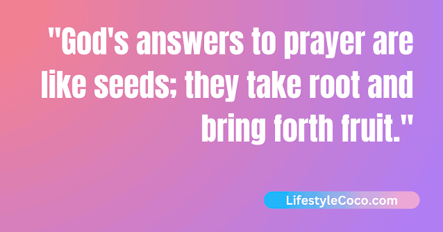 god answers prayers quotes