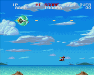 1P 8800  HI Score 100000  Game OVEr 00 Space shooting images