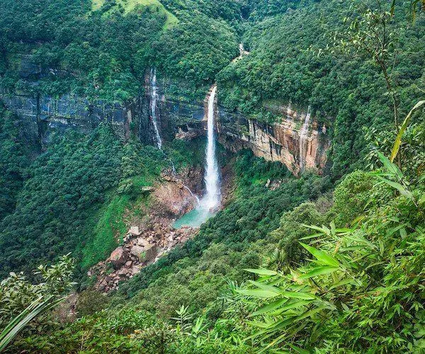 Nohkalikai Falls Height Feet