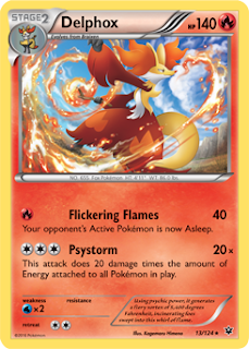 Delphox Fates Collide Pokemon Card