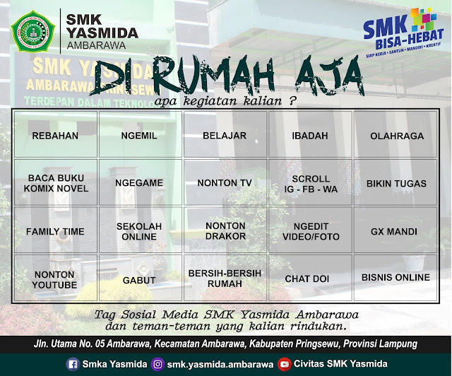 template bingo sekolah dirumah aja