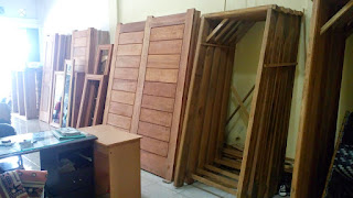 model kusen pintu kayu jati murah