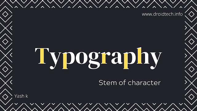 learn about stem in a typography