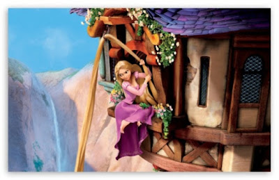 Gambar Kartun Rapunzel in Tangled gratis