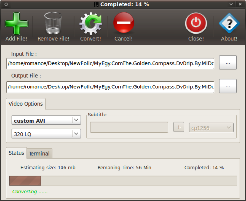 Ubuntu: DivX Converter 1.5