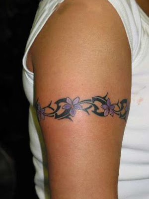 tribal band tattoo. princess crown tattoos for