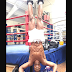 Anthony Joshua shows his incredible physique as he performs a stunt during training (Photo)