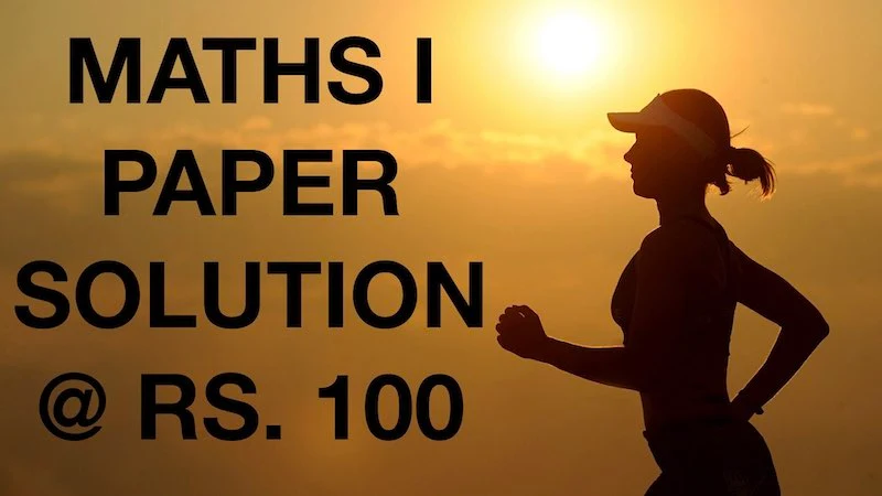 MATHS 1 PAPER SOLUTION FOR BOARD EXAM