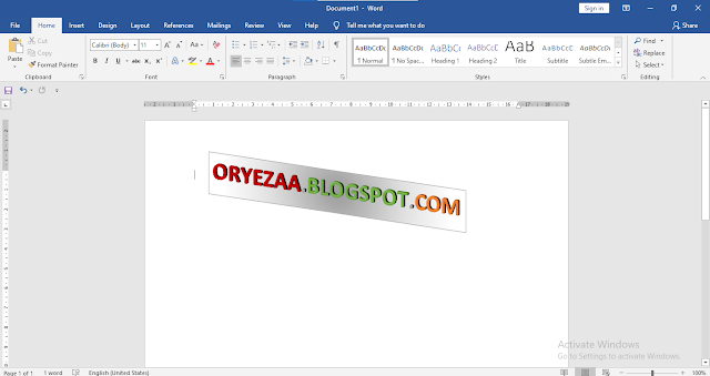 Menyisipkan Word Art Pada Microsoft Word
